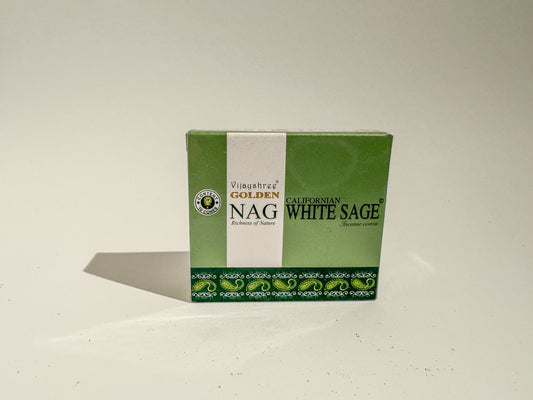 Golden Nag White Sage Dhoop Cones